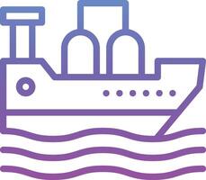 Oil Ship Vector Icon