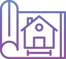 House Blueprint Vector Icon