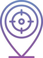 Target Location Vector Icon