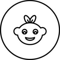 Baby Smile Vector Icon