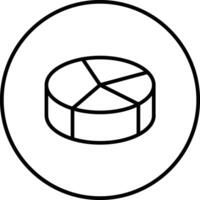3D Pie Chart Vector Icon