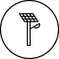 Eco Street Light Vector Icon