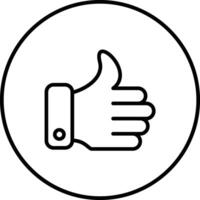 Thumbs Up Vector Icon