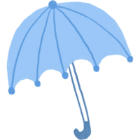illustratie van een paraplu. tekenfilm waterverf stijl. geïsoleerd Aan transparant achtergrond png