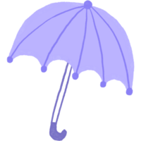 illustration of an umbrella. cartoon watercolor style. isolated on transparent background png