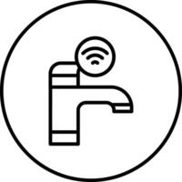 Smart Faucet Vector Icon