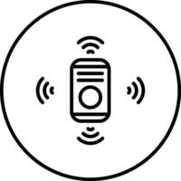 icono de vector de sensor de movimiento