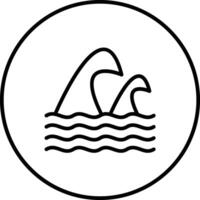 mar ola vector icono