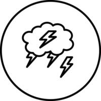 Thunderstorm Vector Icon