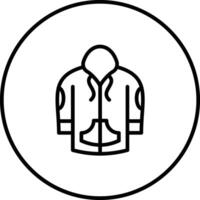 icono de vector de sudadera con capucha