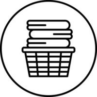 Clothes Basket Vector Icon