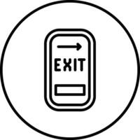 Exit Door Vector Icon