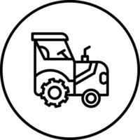 icono de vector de tractor