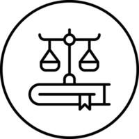 Law Book Vector Icon