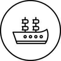 Galleon Vector Icon