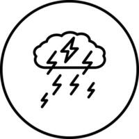 Thunderstorm Vector Icon