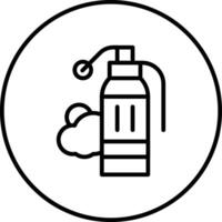 fumar granada vector icono