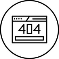 404 Error Vector Icon