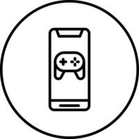 Mobile Game Console Vector Icon