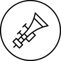 icono de vector de trompeta
