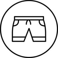 Men Swimsuit Vector Icon