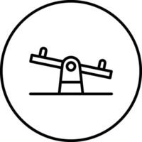 Seesaw Vector Icon