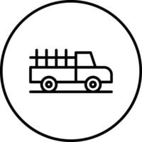 icono de vector de camioneta