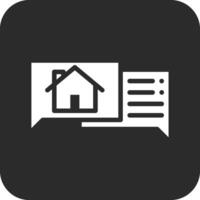 House Chat Vector Icon