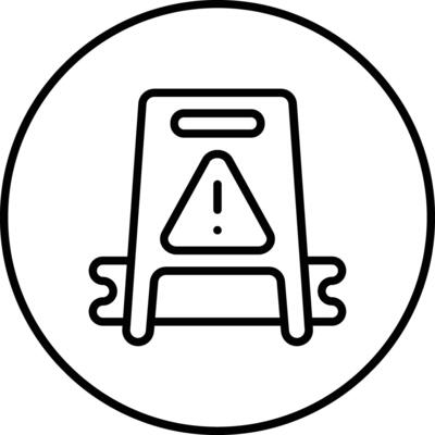 Wet Floor Vector Icon