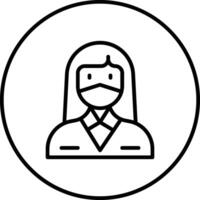 Female Dentist Vector Icon