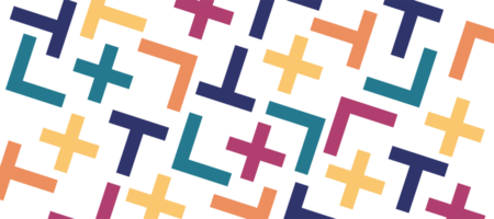 abstrait coloré puzzle forme conception transparent Contexte png