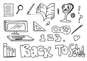 Vector illustration of back to school. Good for wrapping paper and website wallpapers.