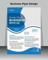 Corporate flyer or cover design template vector