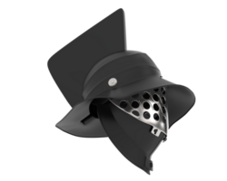 Medieval helmet isolated on background. 3d rendering - illustration png