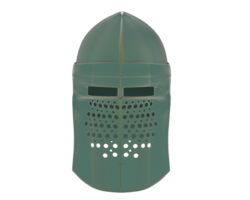medieval casco aislado en antecedentes. 3d representación - ilustración png
