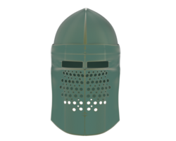 Medieval helmet isolated on background. 3d rendering - illustration png