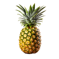 ai generato ananas frutta icona isolato trasparente sfondo png