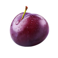 ai gerado ameixa fruta ícone isolado transparente fundo png