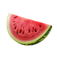 AI generated Watermelon fruit icon isolated transparent background png