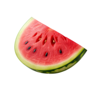 AI generated Watermelon fruit icon isolated transparent background png