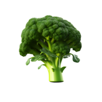 ai generato broccoli verdura icona isolato trasparente sfondo png