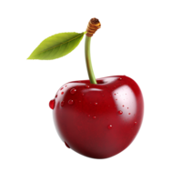 AI generated Cherry fruit icon isolated transparent background png