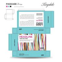 Supplements and Cosmetic box design, Package design template, box outline, box packaging design, medicine Label, healthcare label, packaging creative idea vector, label layout, product design vector