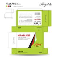 Supplements and Cosmetic box design, Package design template, box outline, box packaging design, medicine Label, healthcare label, packaging creative idea vector, label layout, product design vector