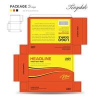 Supplements and Cosmetic box design, Package design template, box outline, box packaging design, medicine Label, healthcare label, packaging creative idea vector, label layout, product design vector