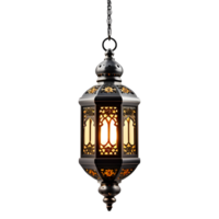 ai generiert hängend Arabisch Lampe isoliert auf transparent Hintergrund png