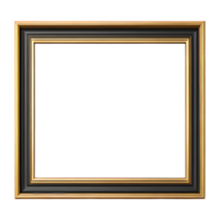 AI generated Wooden Frame Isolated on Transparent Background png