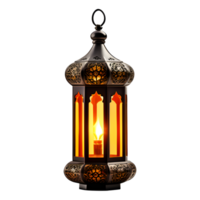 ai généré islamique Ramadan lanterne lampe isolé sur transparent Contexte png