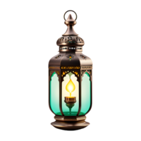 ai généré islamique Ramadan lanterne lampe isolé sur transparent Contexte png