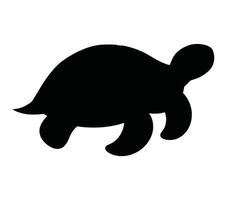 Vector graphic of african helmeted turtle.